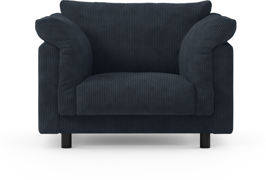 Cherrie - Fåtölj, fast klädsel - Blå