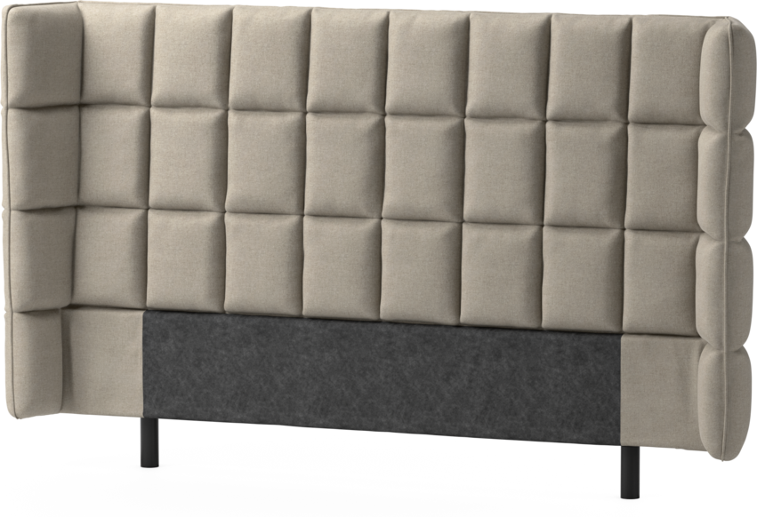 Delux Rutig - Sänggavel, 120-180 cm - Beige