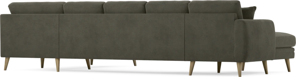 Eden - 3-sits soffa med schäslong vänster och divan höger - Grå