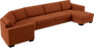 Nevada - 4-sits soffa med cosy hörn vänster och schäslong höger - Röd