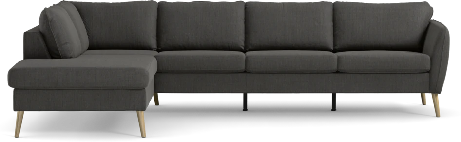 County - 3-sits soffa med divan vänster - Grå