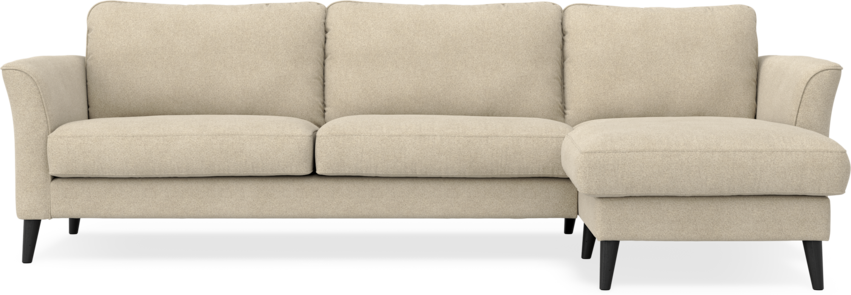 Bridge - 3-sits soffa med schäslong höger - Beige