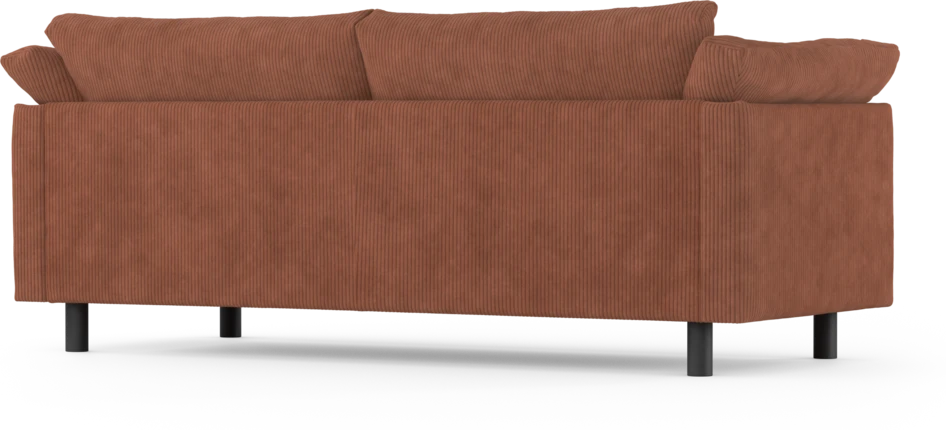 Cherrie - 2,5-sits soffa, fast klädsel - Orange