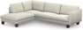Madison - 3-sits soffa med divan vänster - Vit