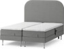 Roma Family - Ställbar säng, dubbelsäng med bäddmadrass och sänggavel slät, B 160-180
