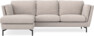 Madison Lux - 2-sits soffa med schäslong vänster - Beige