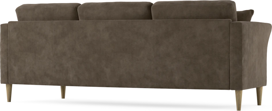 Eden - 3-sits soffa svängd - Brun