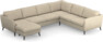 County - Hörnsoffa, 3+2-sits med schäslong vänster - Beige
