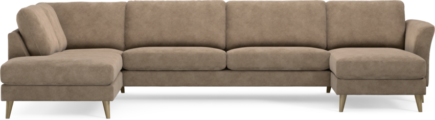 Bridge - 3-sits soffa med divan vänster och schäslong höger - Beige