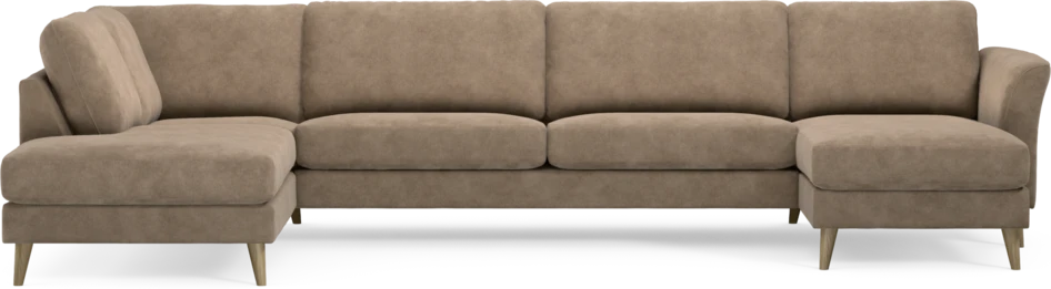 Bridge - 3-sits soffa med divan vänster och schäslong höger - Beige