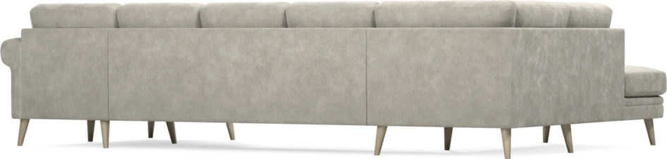 Eden - 3-sits soffa med divan vänster och schäslong höger - Grå