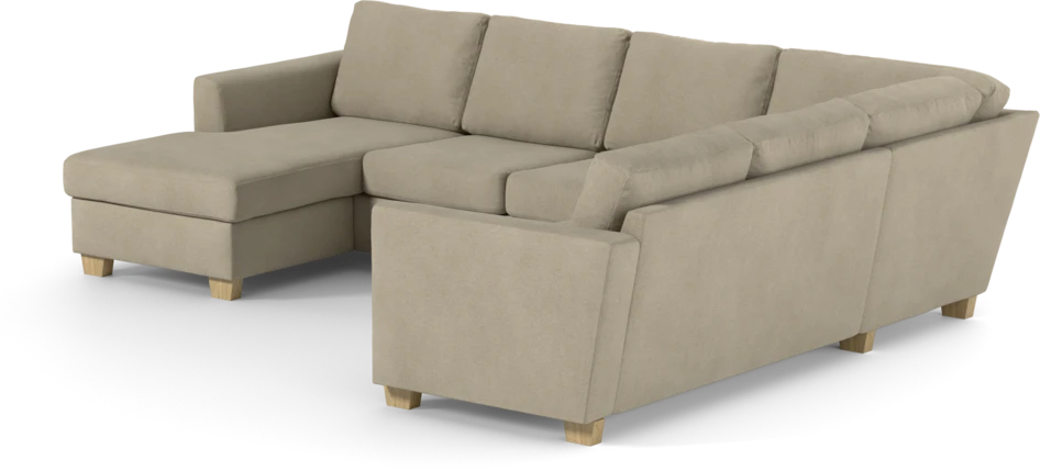 Friday - Hörnsoffa, 3+2-sits med schäslong vänster - Beige