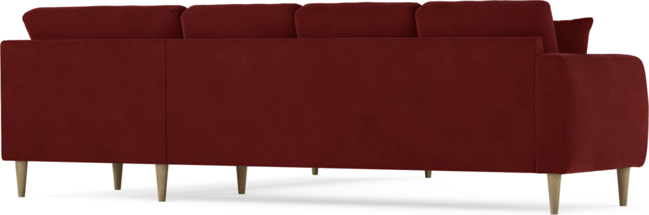 Eden - Hörnsoffa, 3+3-sits - Röd