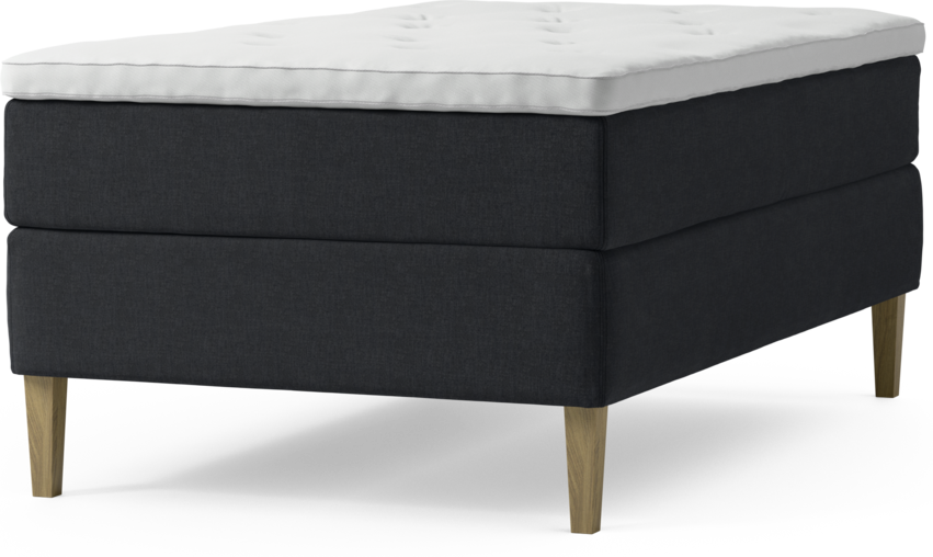 Delux Dream - Kontinentalsäng, enkelsäng 120 cm med bäddmadrass och sängben