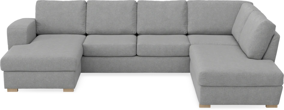 Friday - 3-sits soffa med schäslong vänster och divan höger - Grå