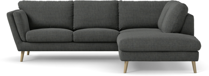 Madison - 2-sits soffa med divan höger - Grå