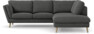 Madison - 2-sits soffa med divan höger - Grå