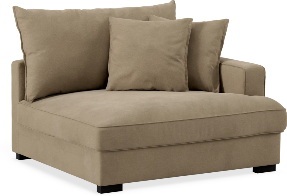 Rossi - 1,5-sits med armstöd höger - Beige