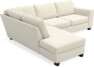 Friday - 2,5-sits soffa med divan vänster - Beige
