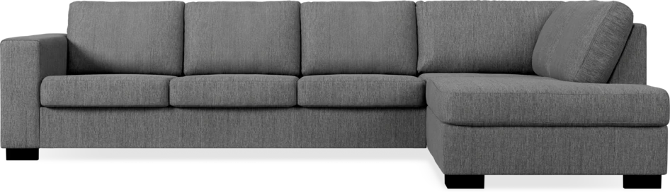 Nevada - 3-sits soffa med divan höger - Grå
