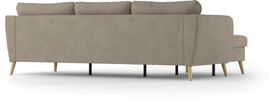 County - 3-sits soffa med flyttbar schäslong - Beige