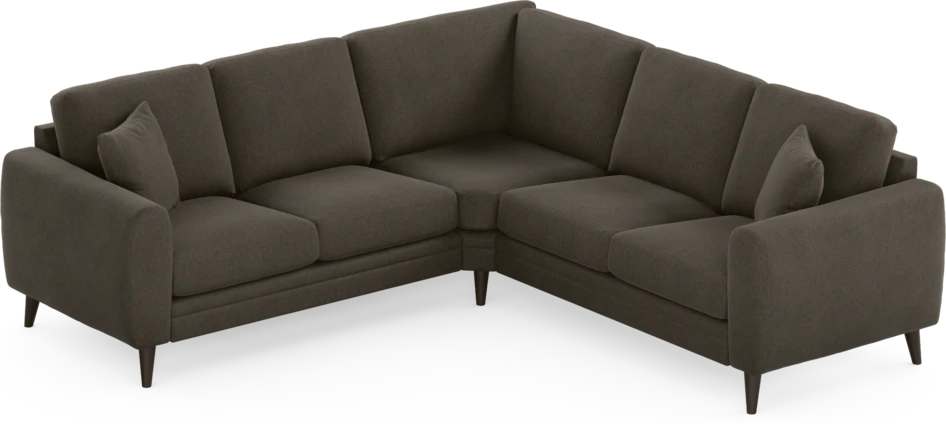 Eden - Hörnsoffa, 2+2-sits - Brun