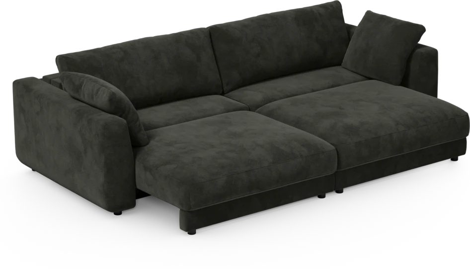 Amie - Bäddsoffa 4-sits - Svart