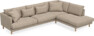 Harper - 3-sits soffa med divan höger - Brun