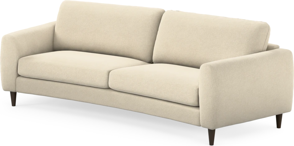 Bridge - 3-sits soffa svängd - Beige