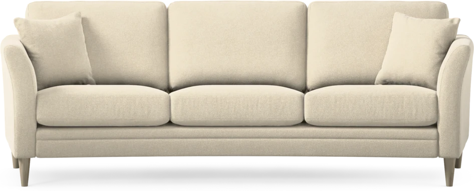Eden - 3-sits soffa svängd - Beige