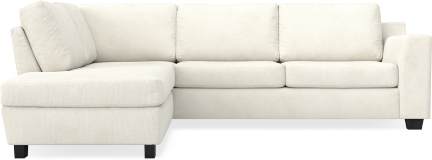 Friday - 2,5-sits soffa med divan vänster - Vit