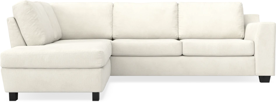 Friday - 2,5-sits soffa med divan vänster - Vit