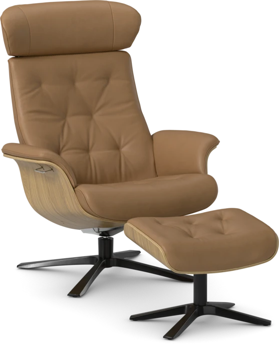 Timeout XL, Fåtölj och fotpall pikérad