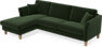 Eden - 2,5-sits soffa med schäslong - Grön