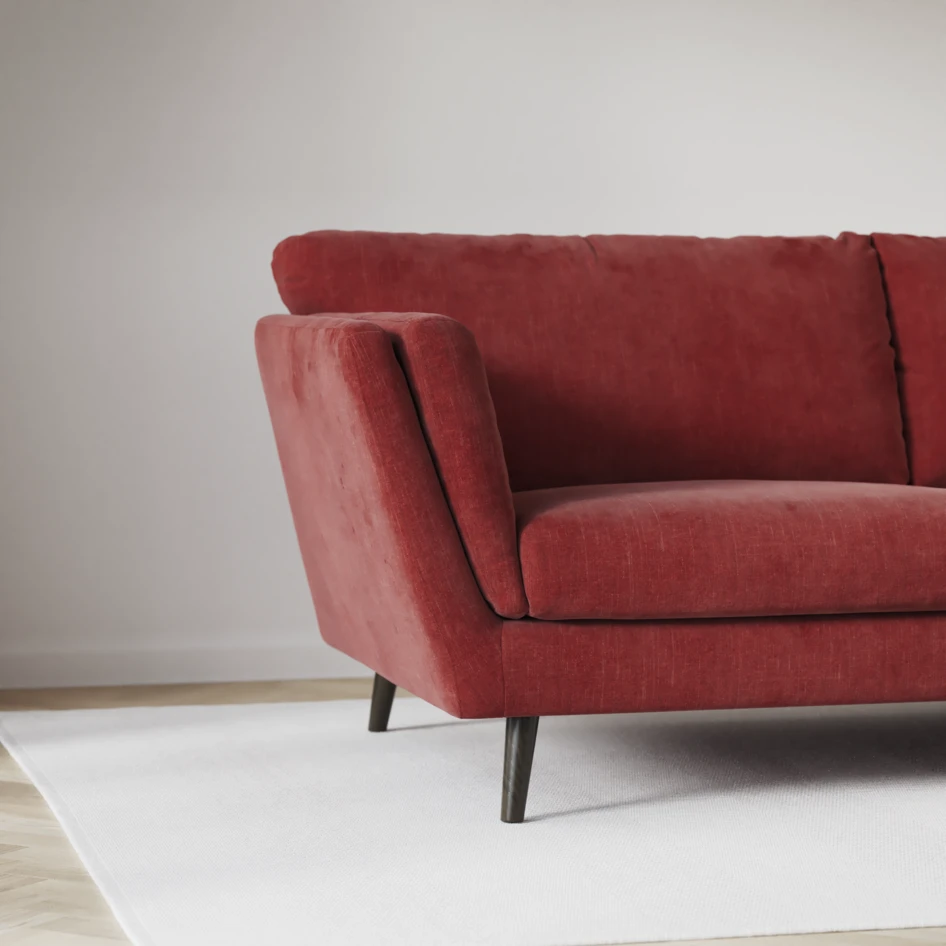 Madison Lux - Hörnsoffa med schäslong vänster - Rosa