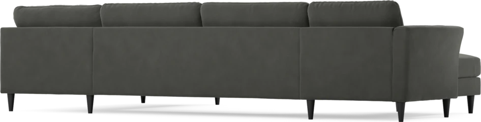 Bridge - 3-sits soffa med schäslong vänster och divan höger - Grå