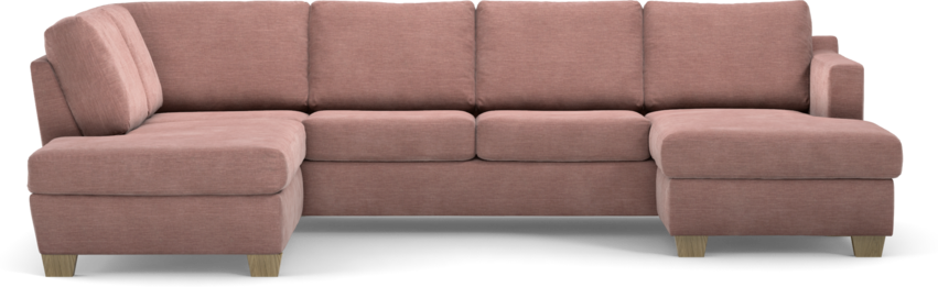 Friday - 3-sits soffa med divan vänster och schäslong höger - Rosa