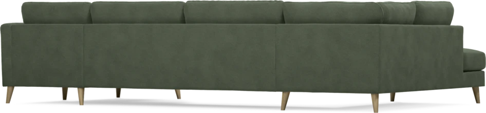 Bridge - 3-sits soffa med divan vänster och schäslong höger - Grön