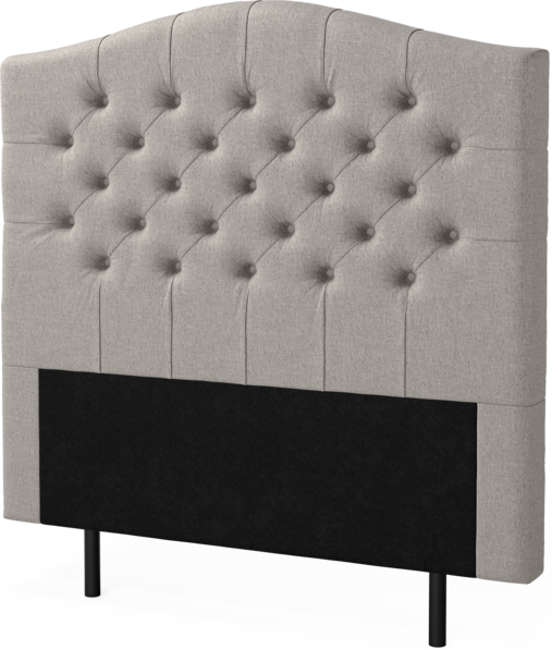 New York välvd - Sänggavel, 90-210 cm - Grå