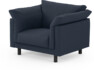 Cherrie - Fåtölj, fast klädsel - Blå