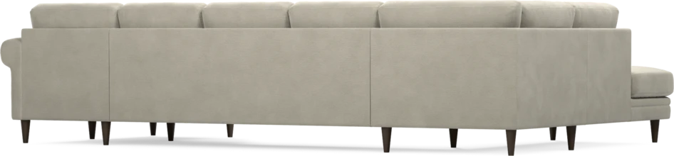 Eden - 3-sits soffa med divan vänster och schäslong höger - Brun