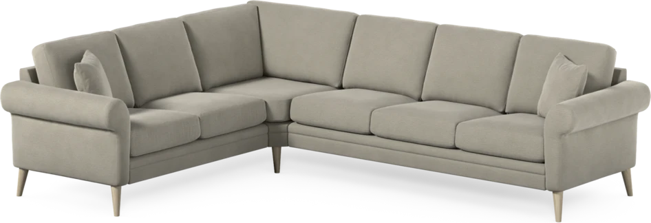Eden - Hörnsoffa, 2+3-sits - Brun