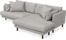 Harper - 4-sits med schäslong XL höger - Vit