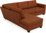 Friday - 2,5-sits soffa med divan vänster - Orange