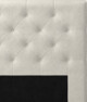 Delux Pikerad Låg - Sänggavel, 90-210 cm - Beige