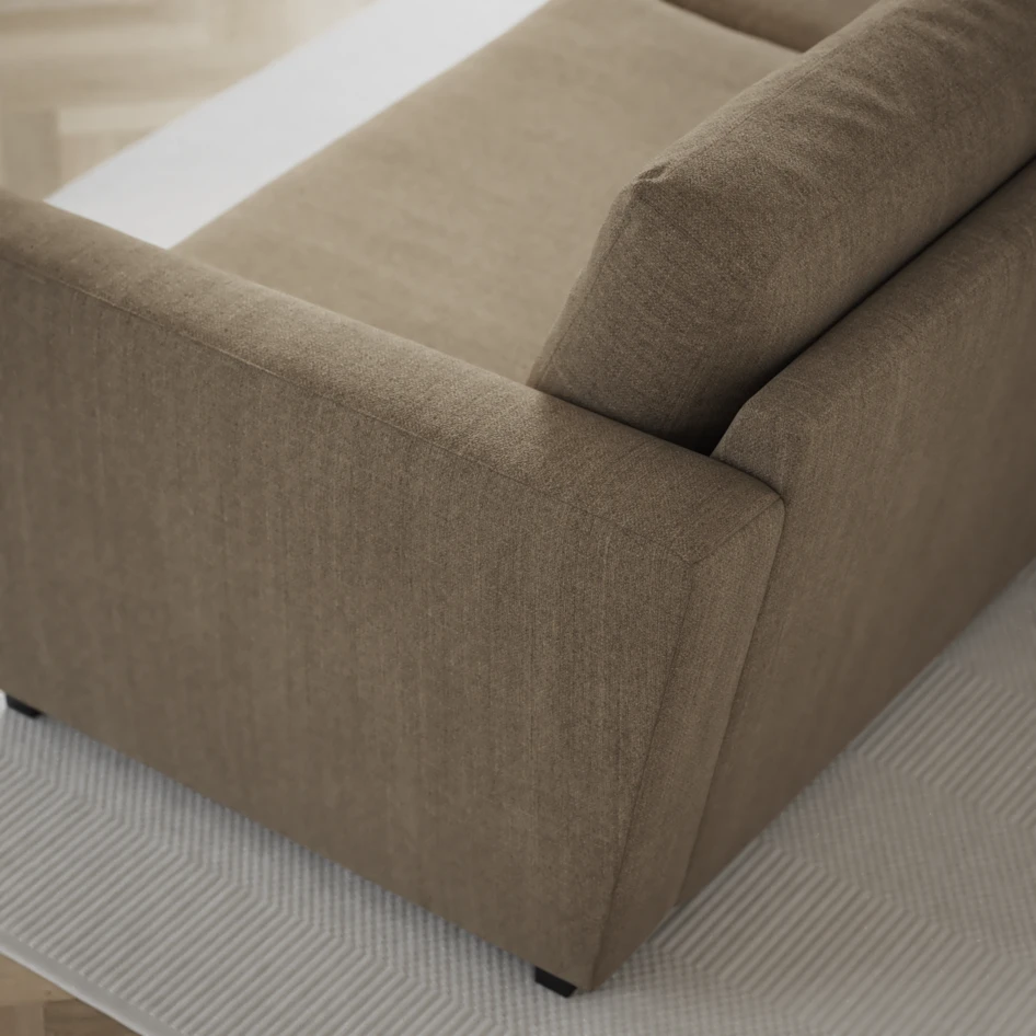 Friday - 2,5-sits soffa med divan vänster - Beige