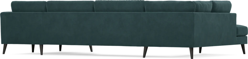 Bridge - 3-sits soffa med divan vänster och schäslong höger - Blå