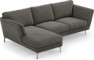Madison Lux - 2-sits soffa med schäslong vänster - Grå