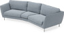 Madison - 3-sits soffa svängd, 90 cm - Blå