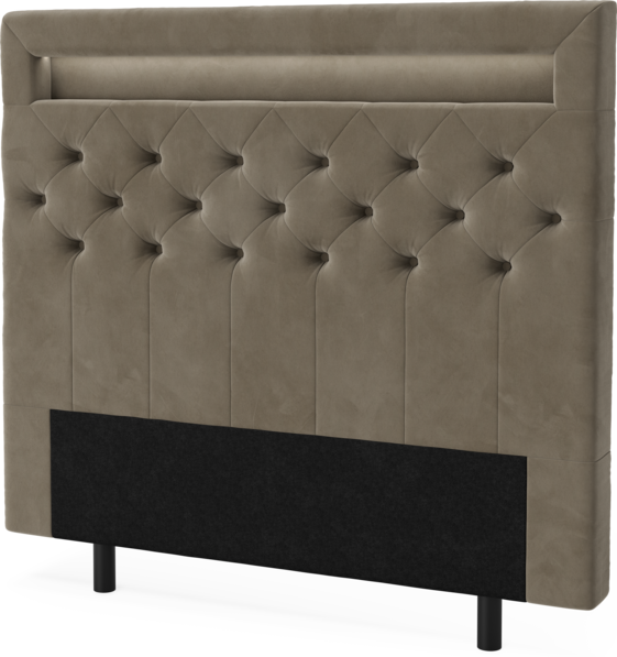 New York led - Sänggavel, 90-210 cm - Brun